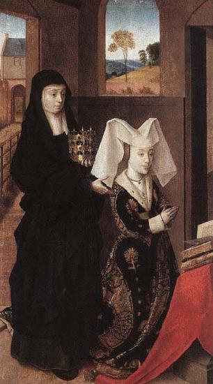 Petrus Christus Isabel of Portugal with St Elizabeth Germany oil painting art